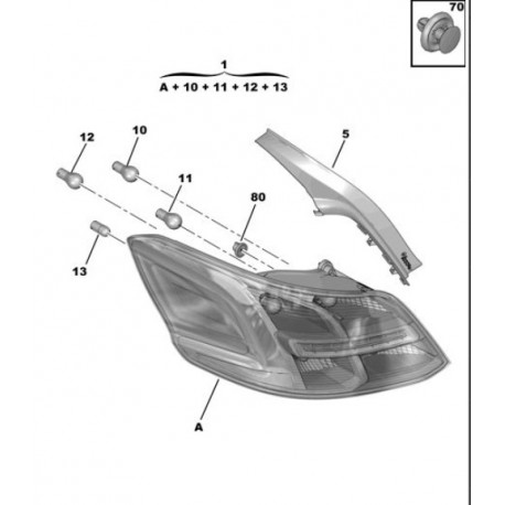 SAĞ STOP PEUGEOT 301